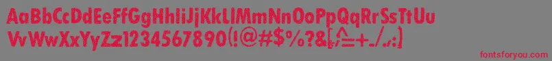 Stuckbrayers Font – Red Fonts on Gray Background