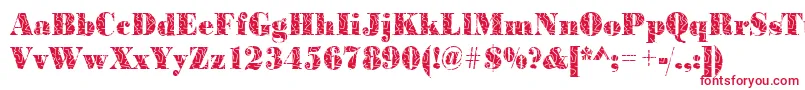 Шрифт BodonistrokesRegular – красные шрифты