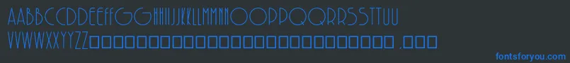 SolarRegular Font – Blue Fonts on Black Background