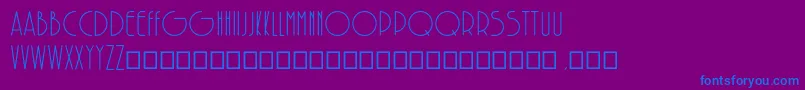 SolarRegular Font – Blue Fonts on Purple Background