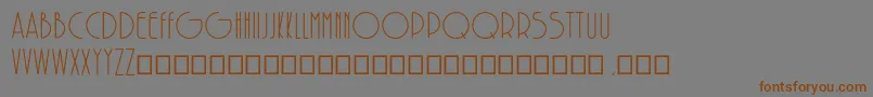 SolarRegular-Schriftart – Braune Schriften auf grauem Hintergrund
