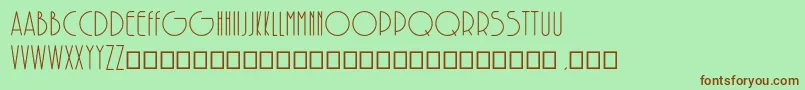 SolarRegular Font – Brown Fonts on Green Background