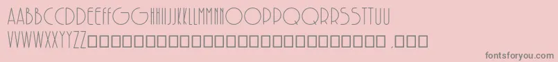 フォントSolarRegular – ピンクの背景に灰色の文字