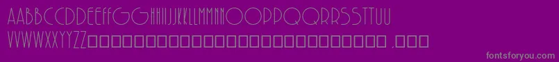 Fonte SolarRegular – fontes cinzas em um fundo violeta