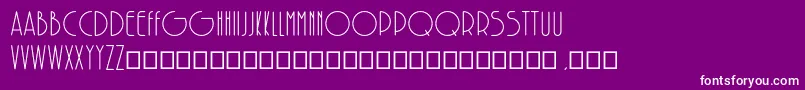 フォントSolarRegular – 紫の背景に白い文字