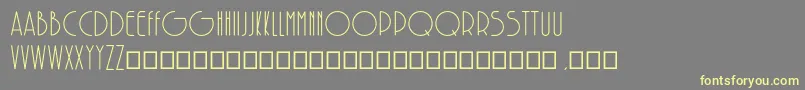 SolarRegular Font – Yellow Fonts on Gray Background