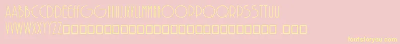 SolarRegular Font – Yellow Fonts on Pink Background