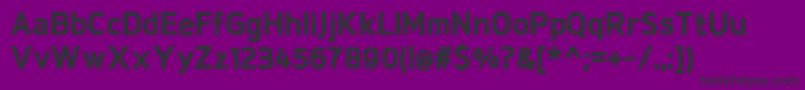 BrokmanHeavy-Schriftart – Schwarze Schriften auf violettem Hintergrund