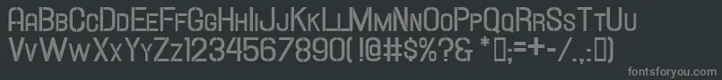Шрифт HallandaleStencilBoldScJl – серые шрифты на чёрном фоне