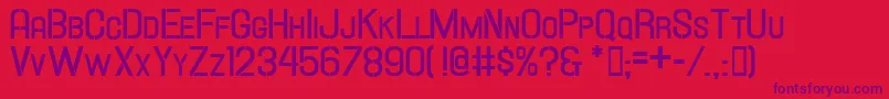 HallandaleStencilBoldScJl Font – Purple Fonts on Red Background