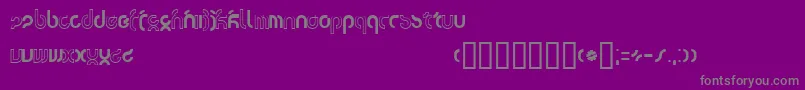 Tsunami Font – Gray Fonts on Purple Background