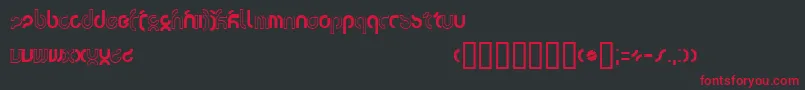 Tsunami Font – Red Fonts on Black Background