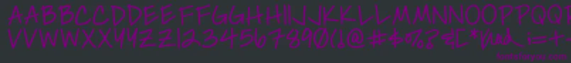Simplykelley Font – Purple Fonts on Black Background