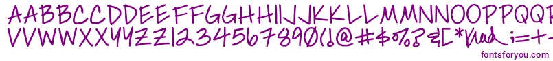 Simplykelley Font – Purple Fonts on White Background