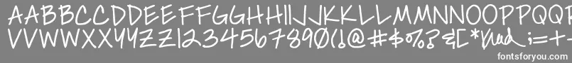 Simplykelley Font – White Fonts on Gray Background