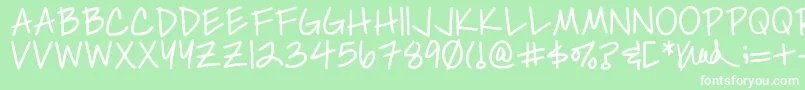 Simplykelley Font – White Fonts on Green Background