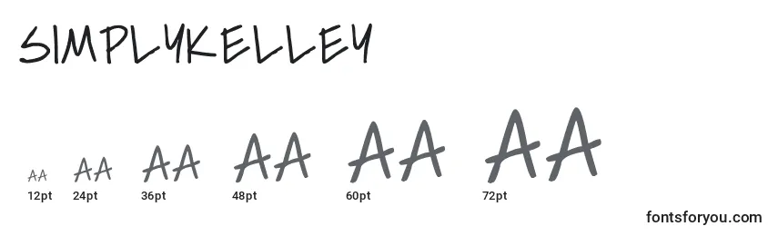 Размеры шрифта Simplykelley