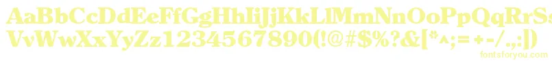 ClearlyromanheavyRegular Font – Yellow Fonts