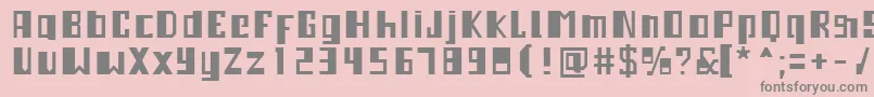 3mAmpleset Font – Gray Fonts on Pink Background