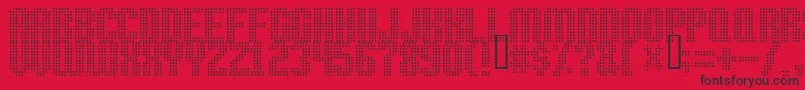 High Speed Font – Black Fonts on Red Background