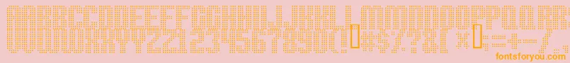 High Speed Font – Orange Fonts on Pink Background