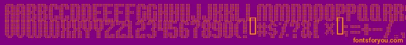 High Speed Font – Orange Fonts on Purple Background