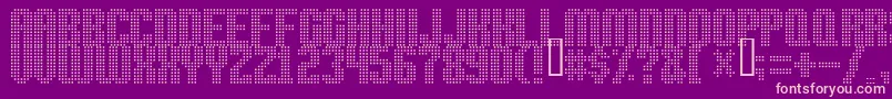 High Speed Font – Pink Fonts on Purple Background