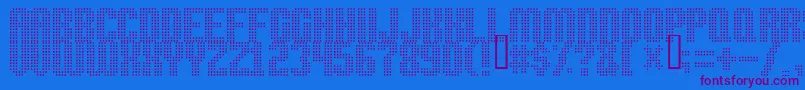 High Speed Font – Purple Fonts on Blue Background