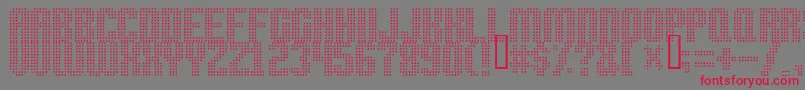 High Speed Font – Red Fonts on Gray Background