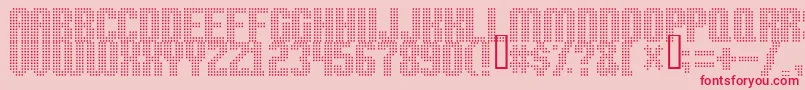 High Speed Font – Red Fonts on Pink Background