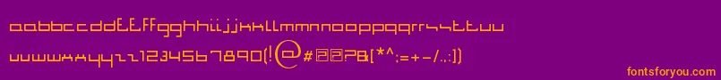 JiggaJigga Font – Orange Fonts on Purple Background