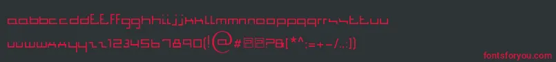 JiggaJigga Font – Red Fonts on Black Background