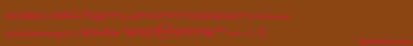 JiggaJigga Font – Red Fonts on Brown Background