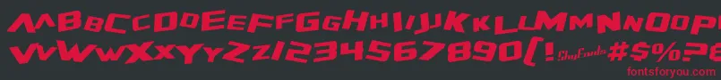 fuente SfZeroGravityItalic – Fuentes Rojas Sobre Fondo Negro