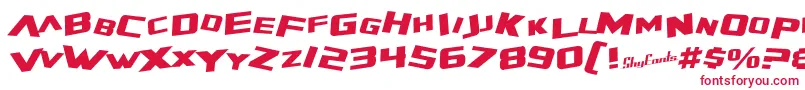 fuente SfZeroGravityItalic – Fuentes Rojas Sobre Fondo Blanco