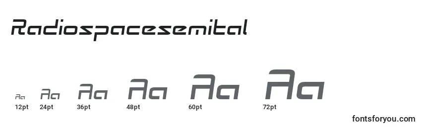 Radiospacesemital Font Sizes