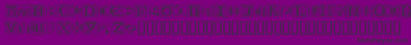Ramo2Caps Font – Black Fonts on Purple Background