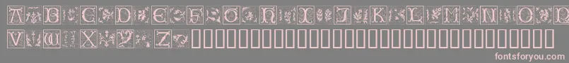 Ramo2Caps Font – Pink Fonts on Gray Background