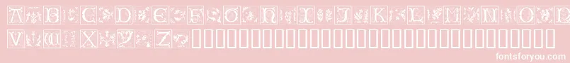 Ramo2Caps Font – White Fonts on Pink Background