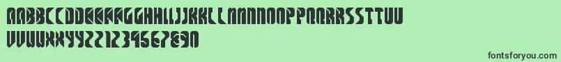 SpaceCowboys Font – Black Fonts on Green Background