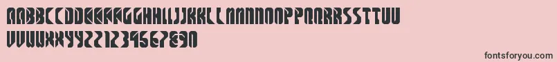 SpaceCowboys Font – Black Fonts on Pink Background