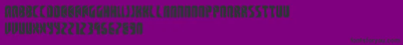 SpaceCowboys Font – Black Fonts on Purple Background