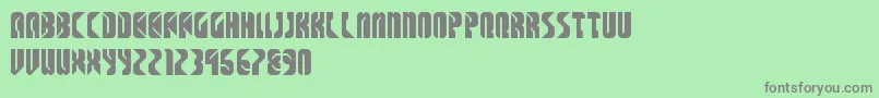 SpaceCowboys Font – Gray Fonts on Green Background