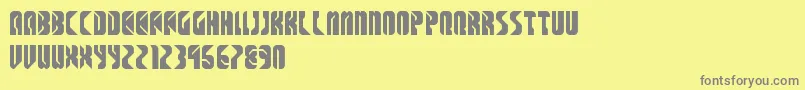 SpaceCowboys Font – Gray Fonts on Yellow Background