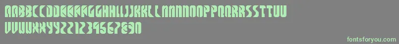 SpaceCowboys Font – Green Fonts on Gray Background