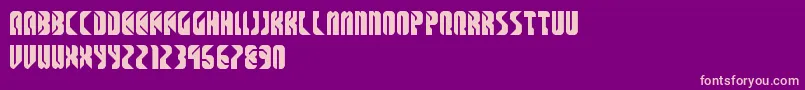 SpaceCowboys Font – Pink Fonts on Purple Background