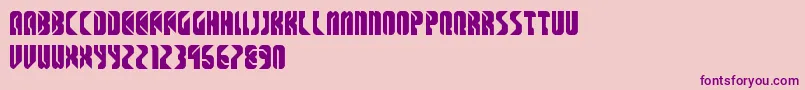 SpaceCowboys Font – Purple Fonts on Pink Background