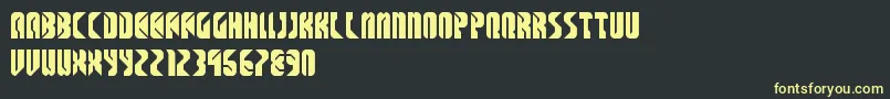 SpaceCowboys Font – Yellow Fonts on Black Background