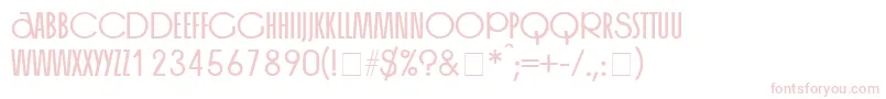 MackintoshSf-fontti – vaaleanpunaiset fontit valkoisella taustalla