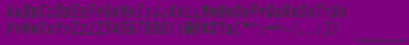 BadLand Font – Black Fonts on Purple Background